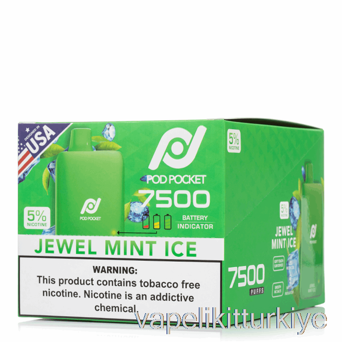 Vape Elektronik Sigara [10'lu Paket] Pod Cep 7500 Tek Kullanımlık